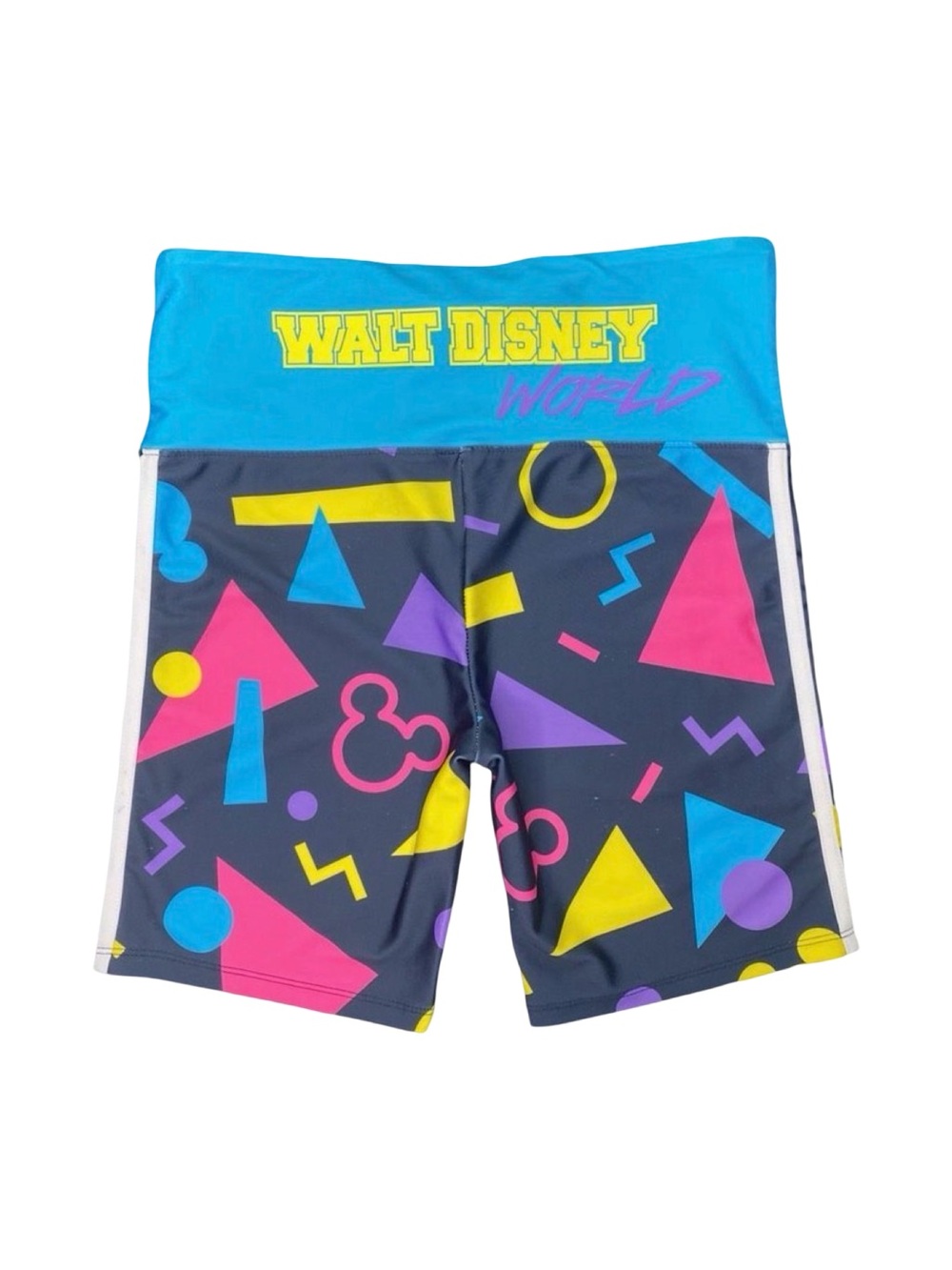 Disney Original Retro 80’s Walt Disney World Geometric Spandex Shorts - Sz Small